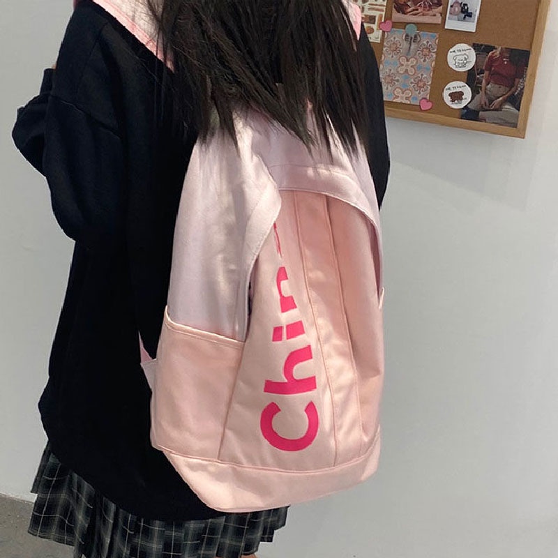 CATIMINI Ba Lô Đi Học Sức Chứa Lớn Thời Trang Harajuku Nhật Bản Thiết Kế Tiện Dụng Giảm Trọng Lực Tốt