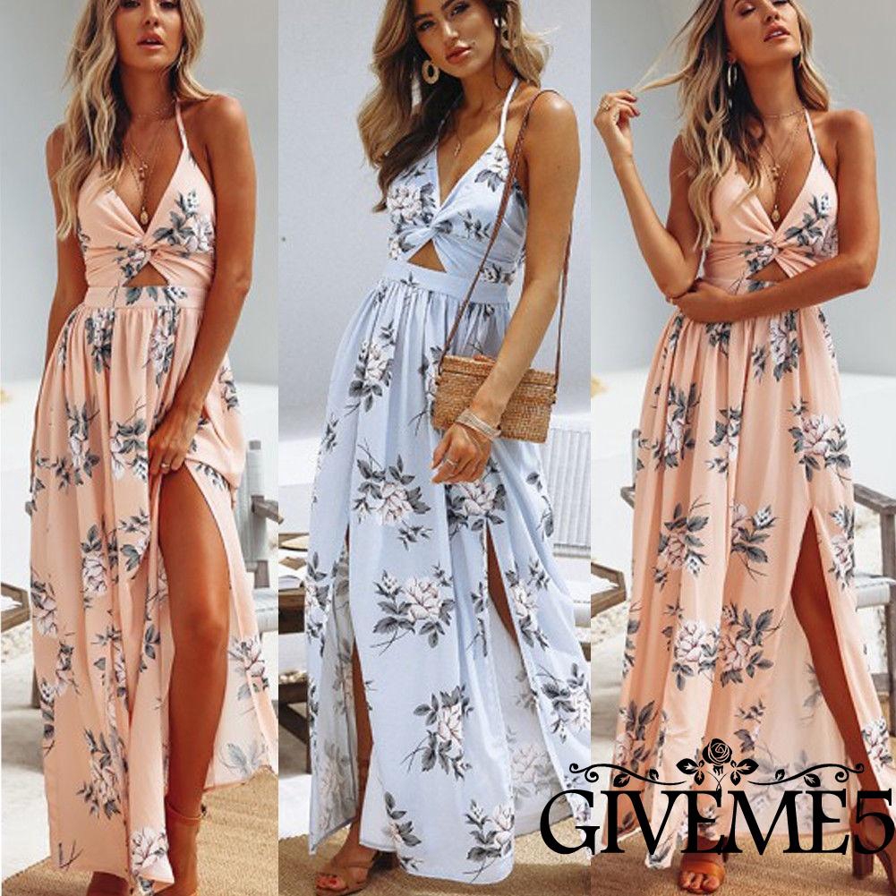 Đầm maxi dài in hoa phong cách Boho | BigBuy360 - bigbuy360.vn