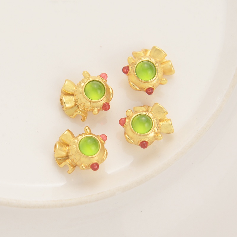 Phụ Kiện Trang Sức Hình Cá Vàng Phong Cách Nepal Cổ Điển diy