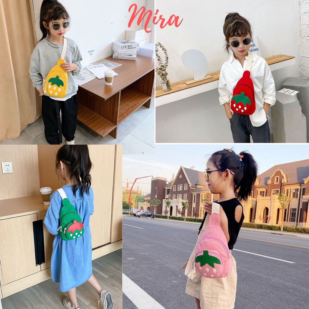 Túi Đeo Chéo Cho Bé Trai, Bé Gái, Mẹ Vải canvas Nhiều Mẫu, Nhiều Màu Sắc Cho Mẹ Và Bé MIRA-TV5027