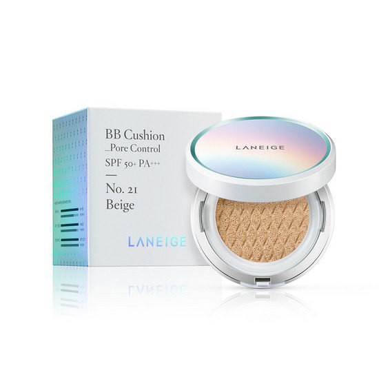 Phấn Nước Kiềm Dầu Và Se Khít Lỗ Chân Lông Laneige BB Cushion Pore Control SPF 50+ PA+++ 15g No.21 Beige - Kèm Lõi Thay