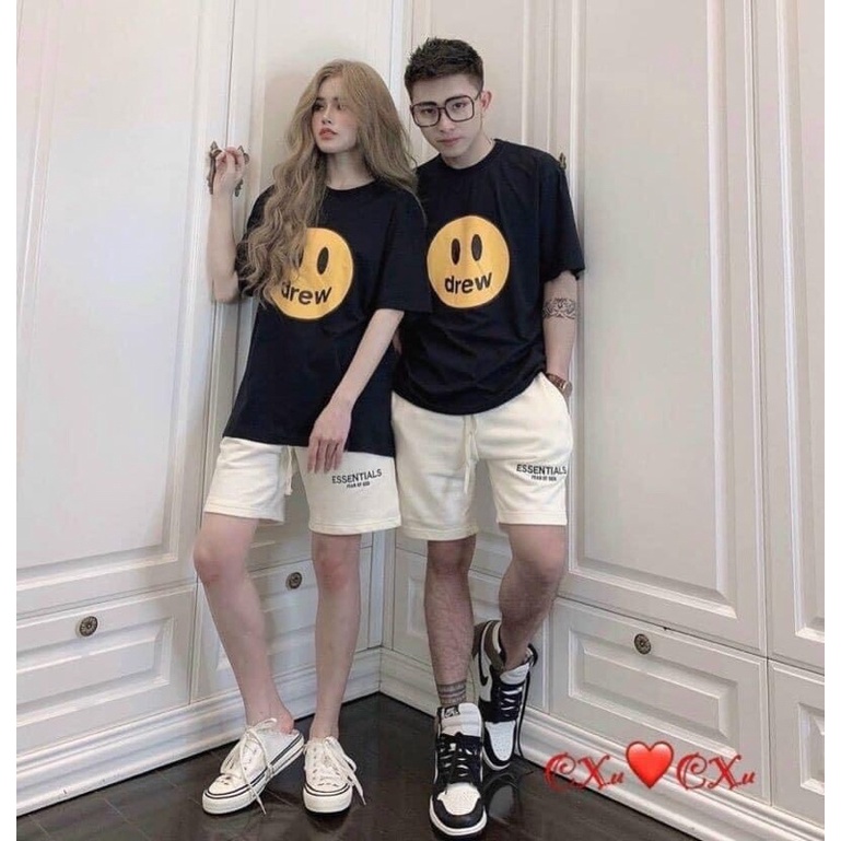 ÁO CẶP COUPLE DREW COTTON IN NHIỆT CAO CẤP GIÁ TẬN XƯỞNG