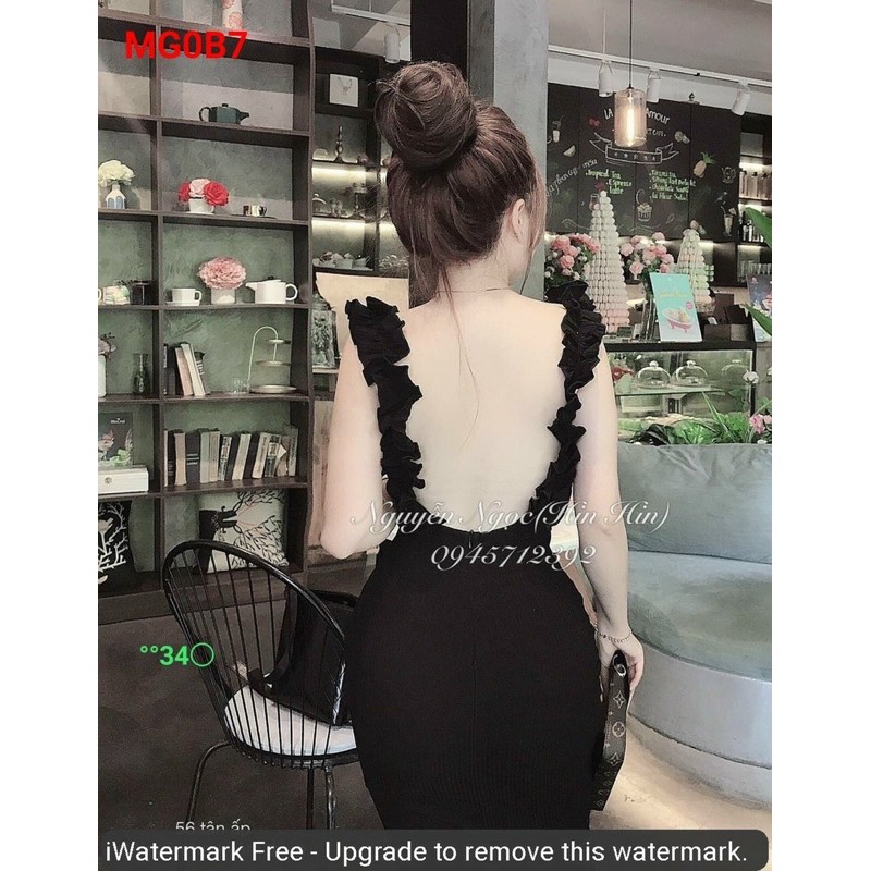 Đầm body gân tay cánh tiên có mút ngưcj - A5U | BigBuy360 - bigbuy360.vn