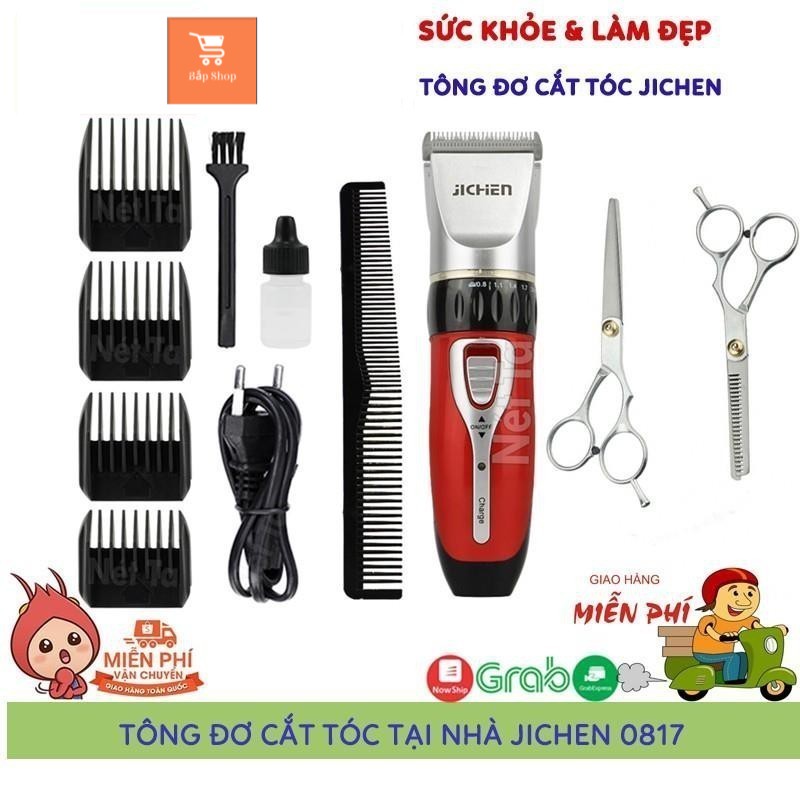 👑Bán Chạy Số 1👑 Tông Đơ Cắt Tóc Gia Đình Tại Nhà JICHEN JC-0817 Tiện Dụng, Bảo Hành 6 Tháng GiaDungTT