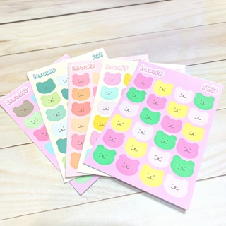 S012 - STICKER GẤU - BUOLET JOURNAL - PLANNER - SCRAPBOOK - DIARY