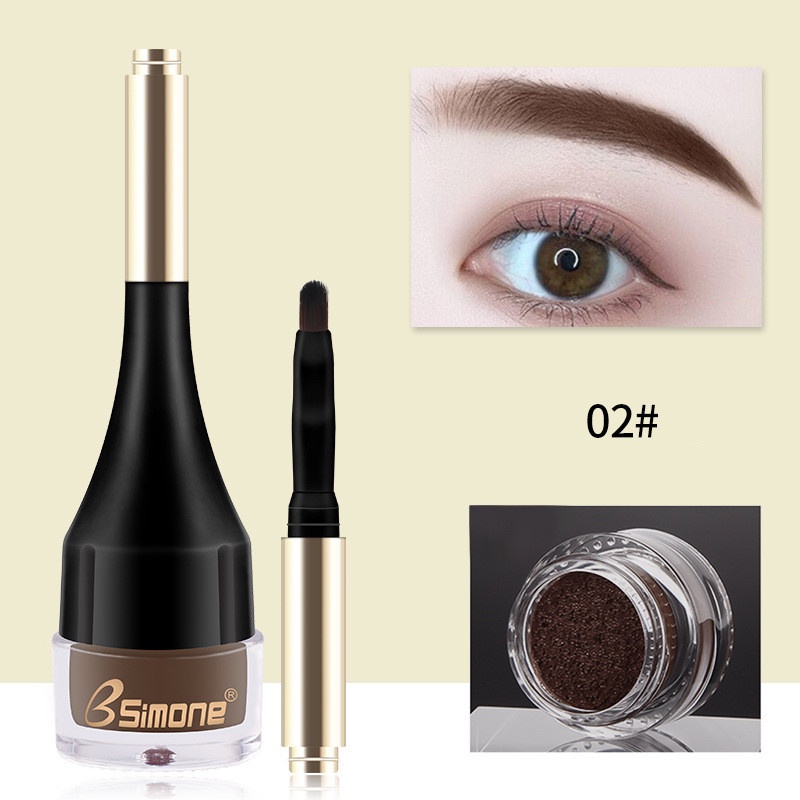 Kem Nhuộm Lông Mày BSIMONE 4 Màu Tùy Chọn 3D Kháng Nước Kèm Cọ Cao Cấp