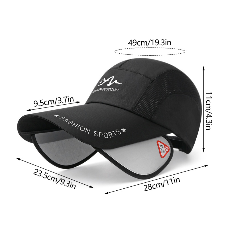 Mũ Lưỡi Trai Chống Nắng Phối Lưới Phong Cách Bóng Chày Chống Tia UV Thời Trang Đi Biển