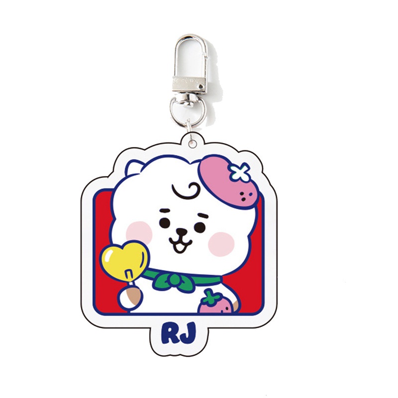 Móc khóa acrylic hình nhân vật hoạt hình BT21 dễ thương tùy chọn