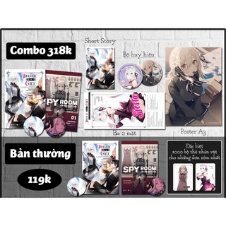 Combo thám tử đã chết & spy room - lớp học điệp viên - tập 1 - kèm thẻ nhân vật + poster phát hành