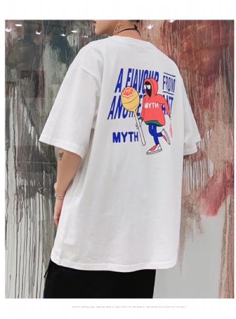 ÁO THUN CHỮ MYTH UNISEX TAY LỠ FORM RỘNG AU026 | BigBuy360 - bigbuy360.vn
