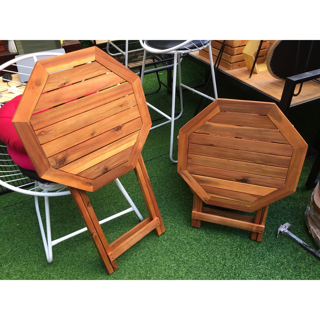 Hàng loại 1 Bàn ghế gấp gỗ - Bàn ghế qgấp gọn mini - Bàn ghế quán ăn - Bàn trà - Bàn ghế gỗ xếp cafe HPCF 19 Tổng