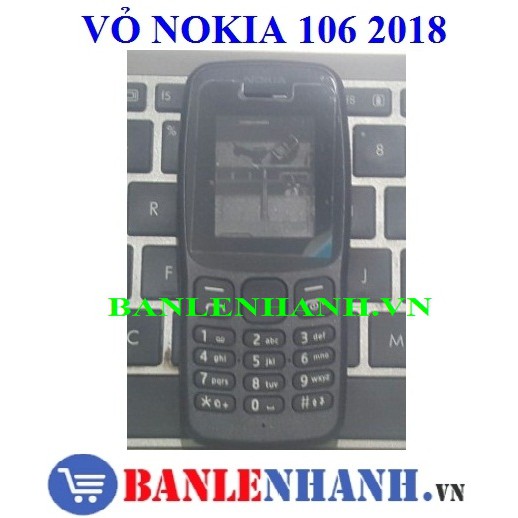 VỎ NOKIA  106 2018 MÀU ĐEN