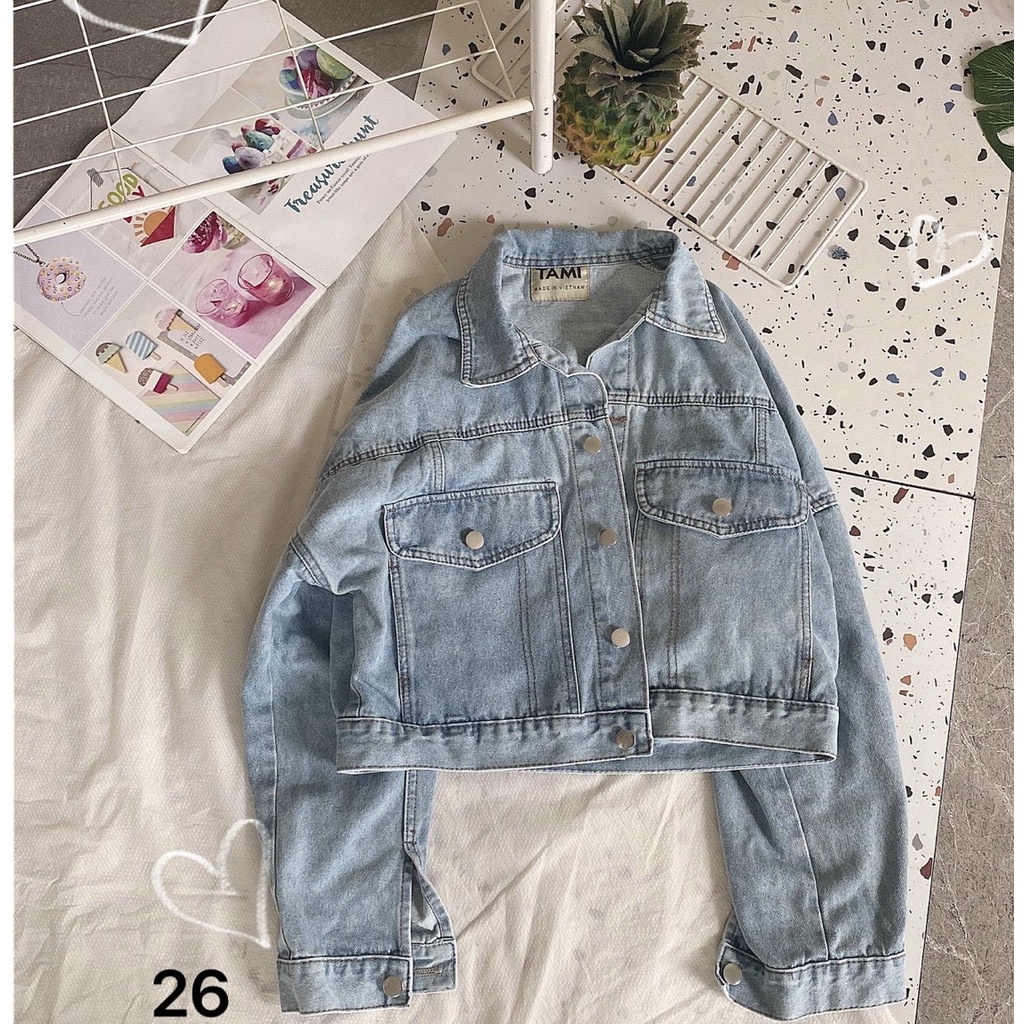 [ Hình Thật ] Áo Khoác Jeans nữ Hàng Nhập khẩu Quảng Châu Cao Cấp m26