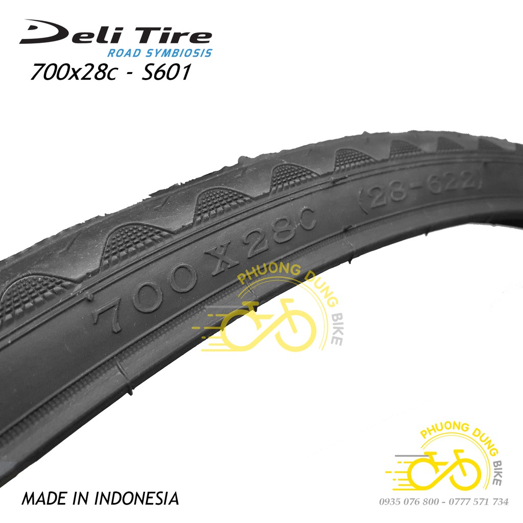 Vỏ lốp xe đạp Deli Tire S601 700x23C - 700x25C - 700x28C (1 chiếc)