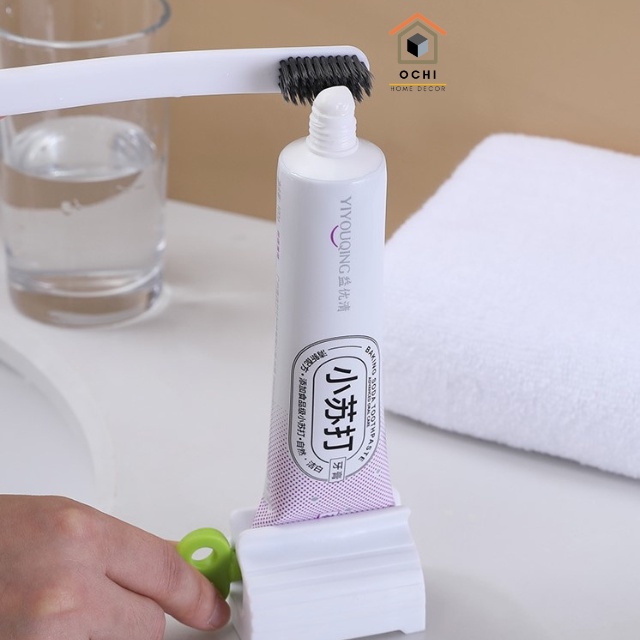 Cuộn nặn kem đánh răng , dụng cụ kẹp ép lấy kem đánh răng tiết kiệm