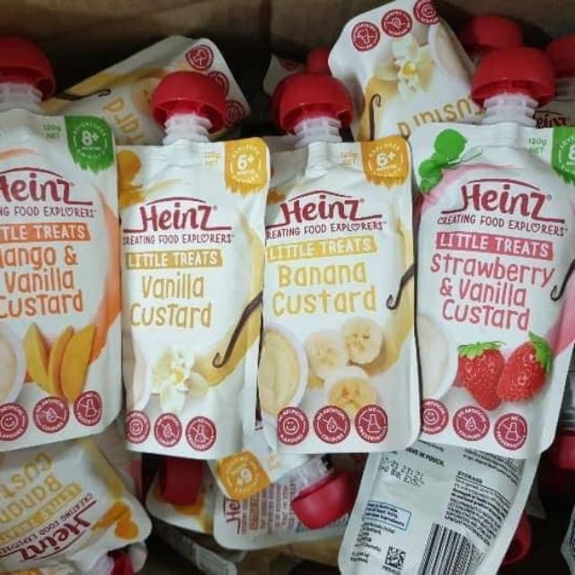 Combo 10 túi váng sữa Heinz 120g date t8,9.2023