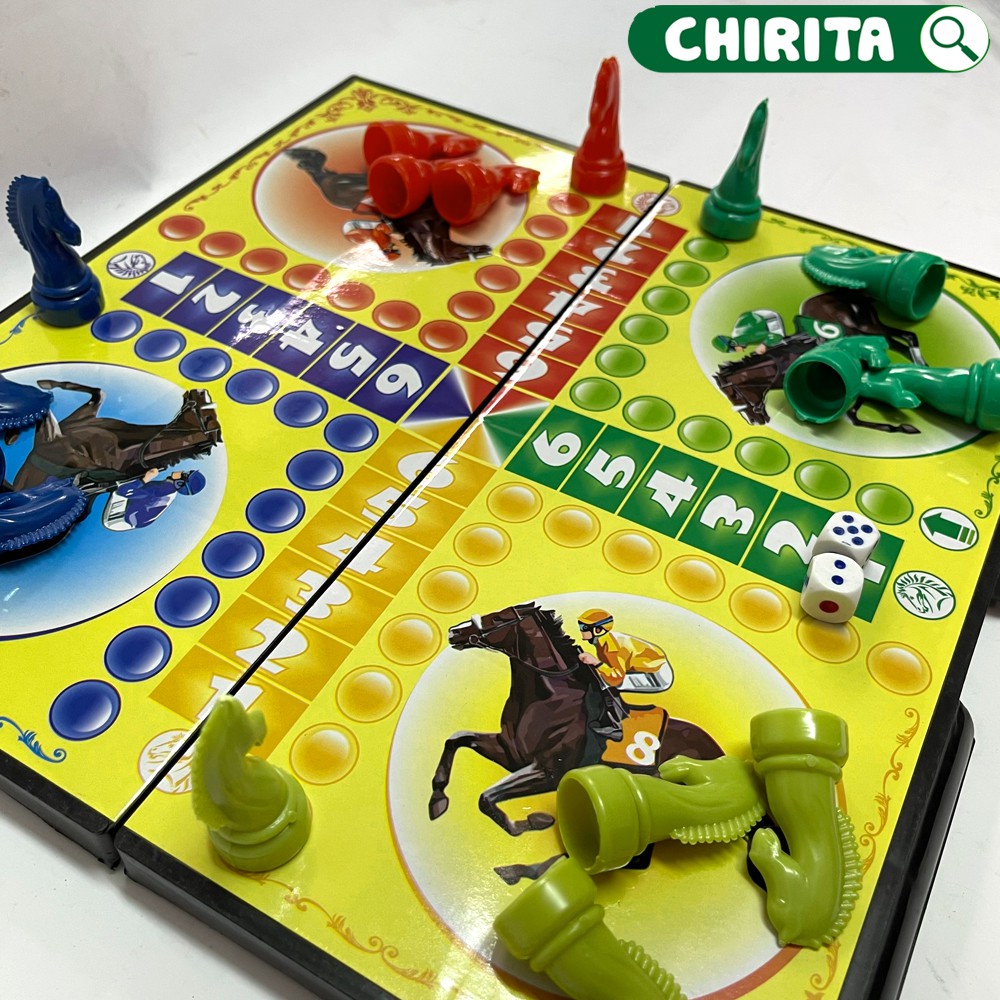 Bộ Đồ Chơi Cờ Cá Ngựa Loại Tốt - Cờ Đua Ngựa Chất Liệu Nhựa An Toàn Cao Cấp - Boardgame, Đồ Chơi Trẻ Em CHIRITA