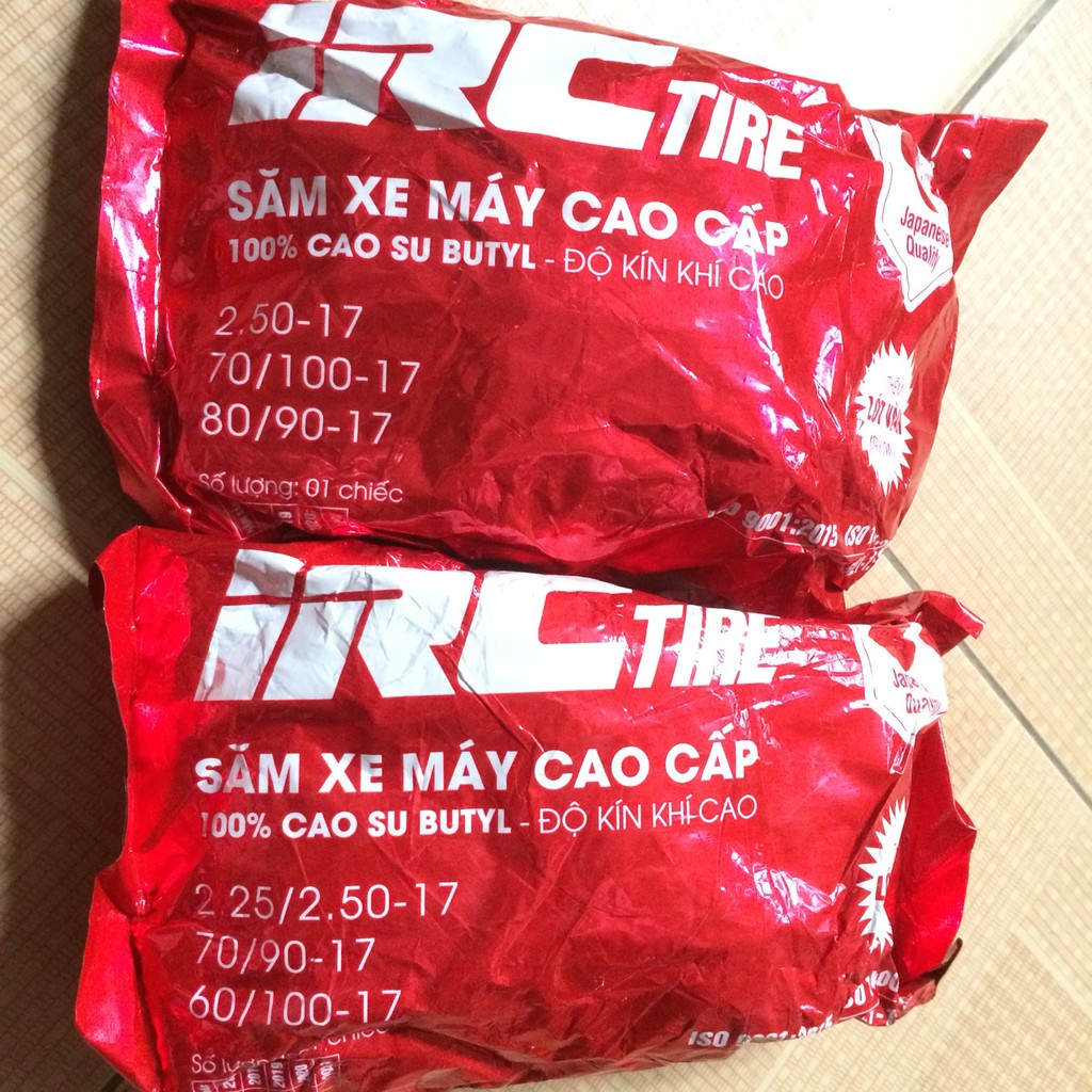 Săm xe máy cao cấp IRC ( inoue) 100% cao su butyl ( kèm lót vành )