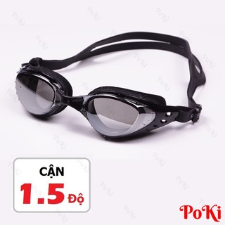 Kính bơi CẬN 1.5 độ 6200, tráng GƯƠNG, chống UV, chống HẤP HƠI, kính thời trang cao cấp - POKI