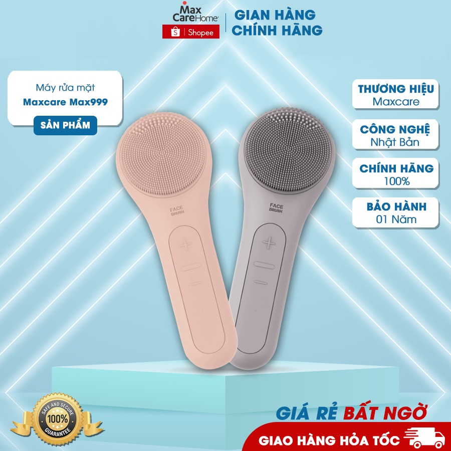 [Thương Hiệu Nhật Bản] Máy Rửa Mặt Maxcare Max999 | Làm Sạch Lớp Trang Điểm - Dầu Thừa - Bụi Bẩn Trong 1 Phút