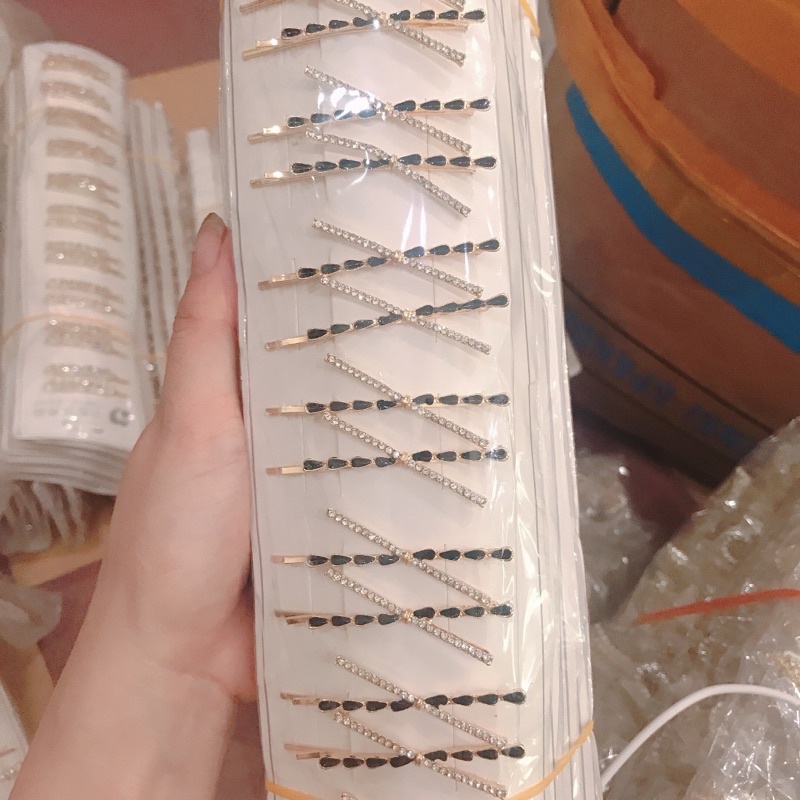Sỉ dây 10-20 kẹp tóc pha Lê cao cấp