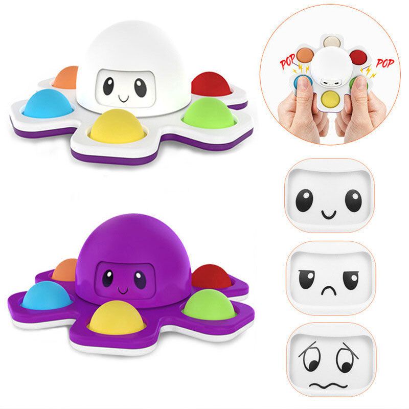Con quay đồ chơi Fidget Spinner hình bạch tuộc giúp giảm stress