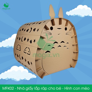 MFK - Nhà giấy carton - Hình con mèo lắp ráp cho bé