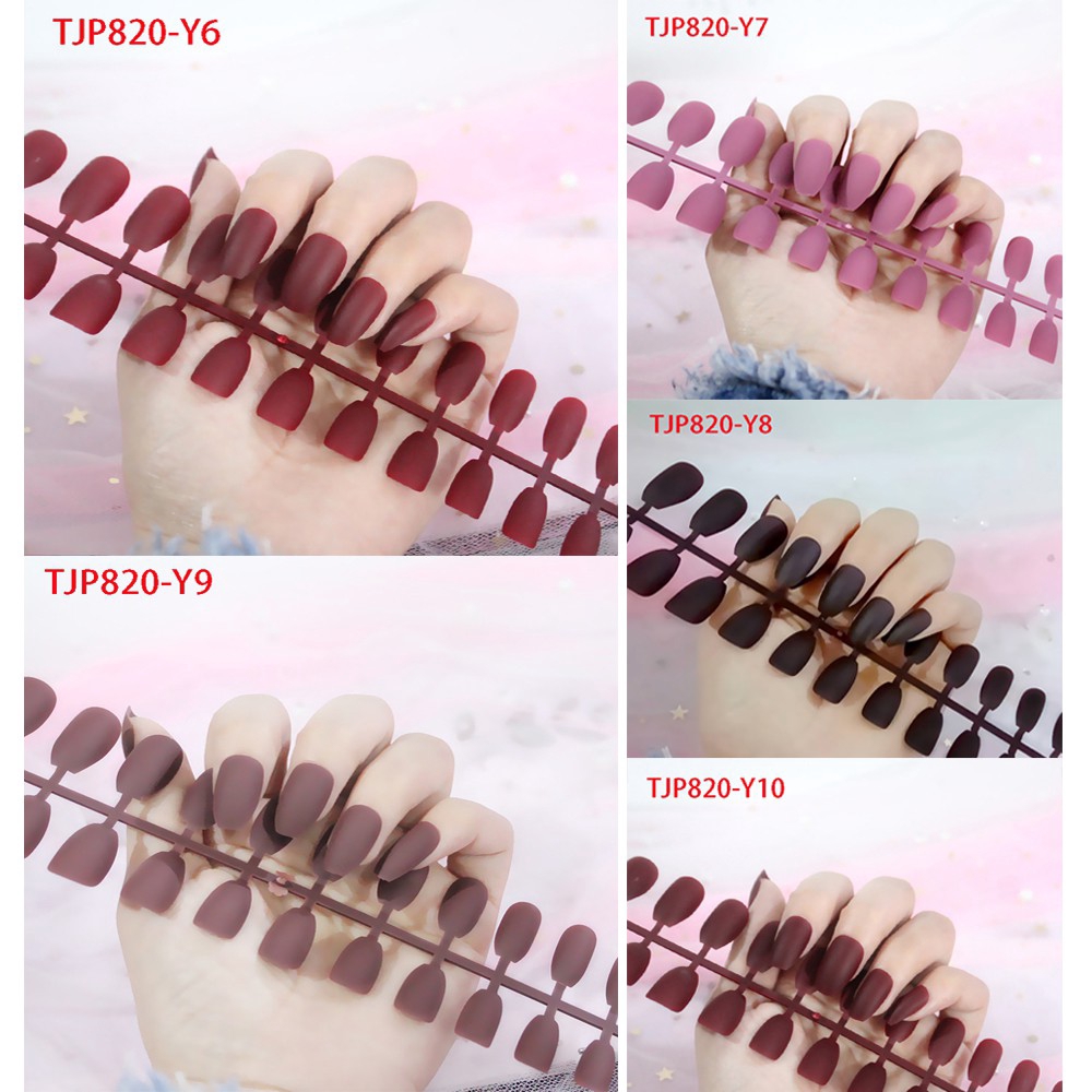 [Hàng mới về] Set 24 Móng Tay Giả Họa Tiết Xinh Xắn