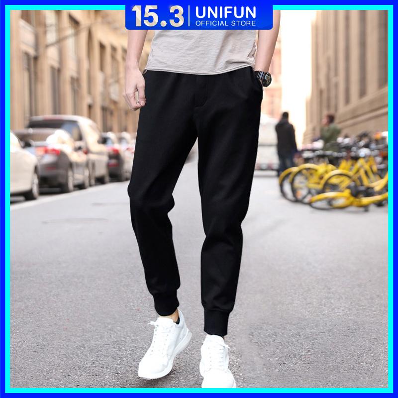 ○☸▼Quần Jogger thể thao nam mã KC_G thun trơn hàn quốc co giãn 4 chiều thu đông