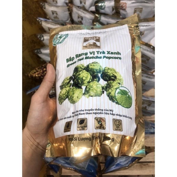 SALE SỐC COMBO 5 GÓI ( GÓI LỚN) BẮP RANG UNCLE JAX VỊ MATCHA 160G