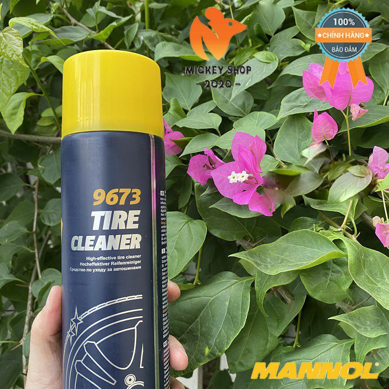 [Pro] Dung Dịch Vệ Sinh Lốp Xe MANNOL 9673 – 650ML Tire Cleaner – Hàng Đức Chính Hãng – Mickey2020shop