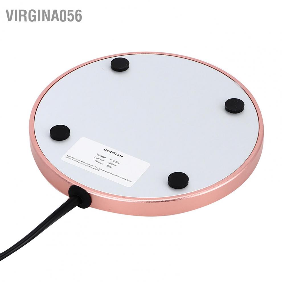 Hàng Hot Máy điều nhiệt cảm ứng không thấm nước Hệ thống sưởi ấm Coaster Pad điện Cà phê Mug Warmer Gold Hàng giao ngayVirgina056