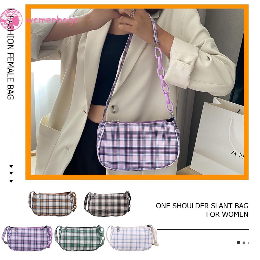 Túi xách bằng da PU phối dây xích thời trang cho nữ