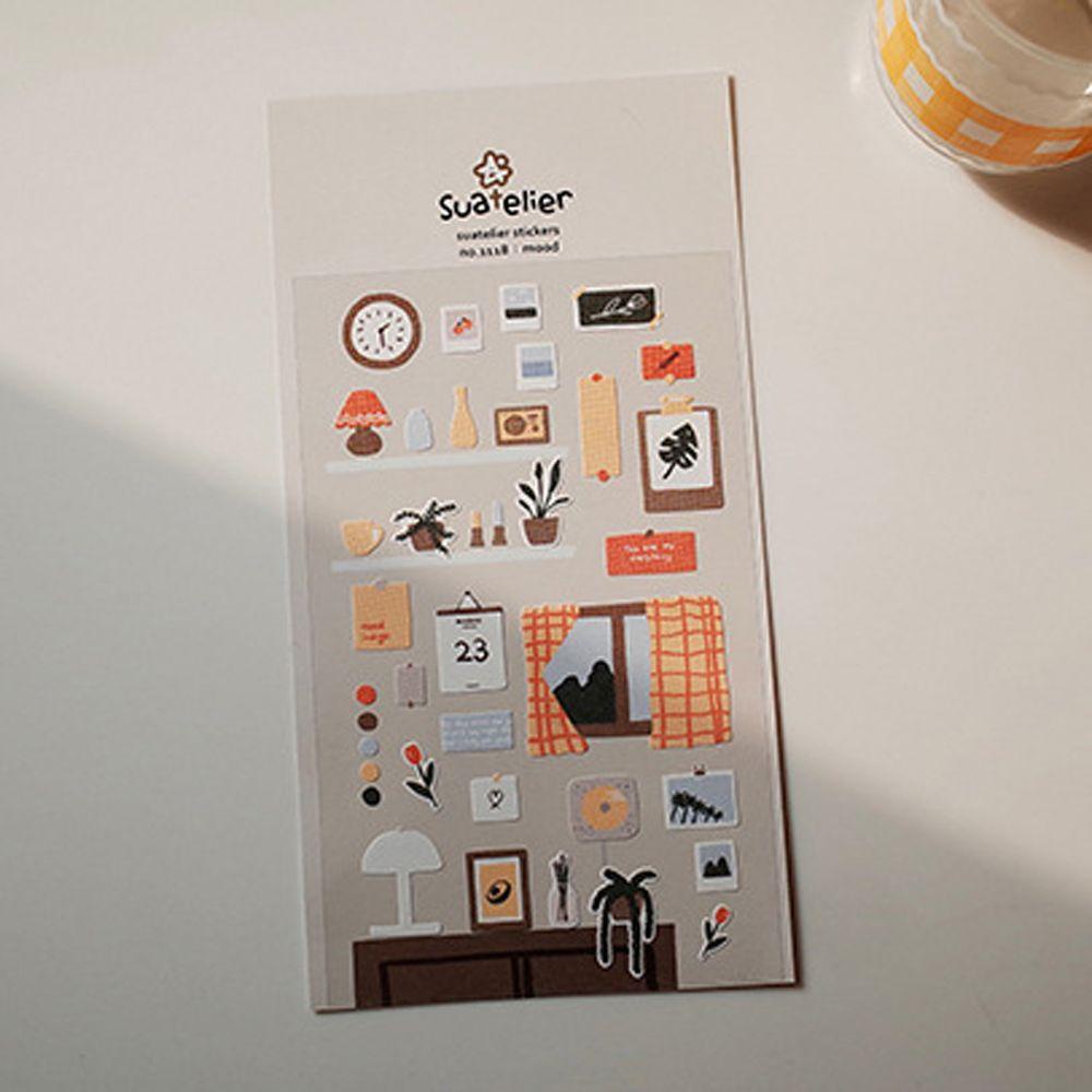 AUGUSTINA Nhãn Dán Trang Trí Vali / Điện Thoại / Văn Phòng Phẩm Hình Cô Gái Nấu Ăn DIY