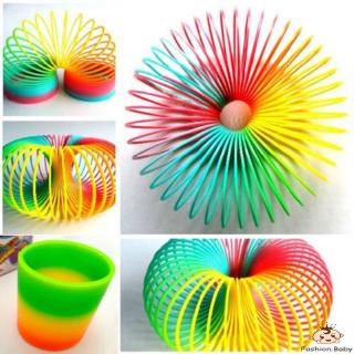 Đồ Chơi Lò Xo Cầu Vồng Bằng Nhựa Nhiều Màu Sắc