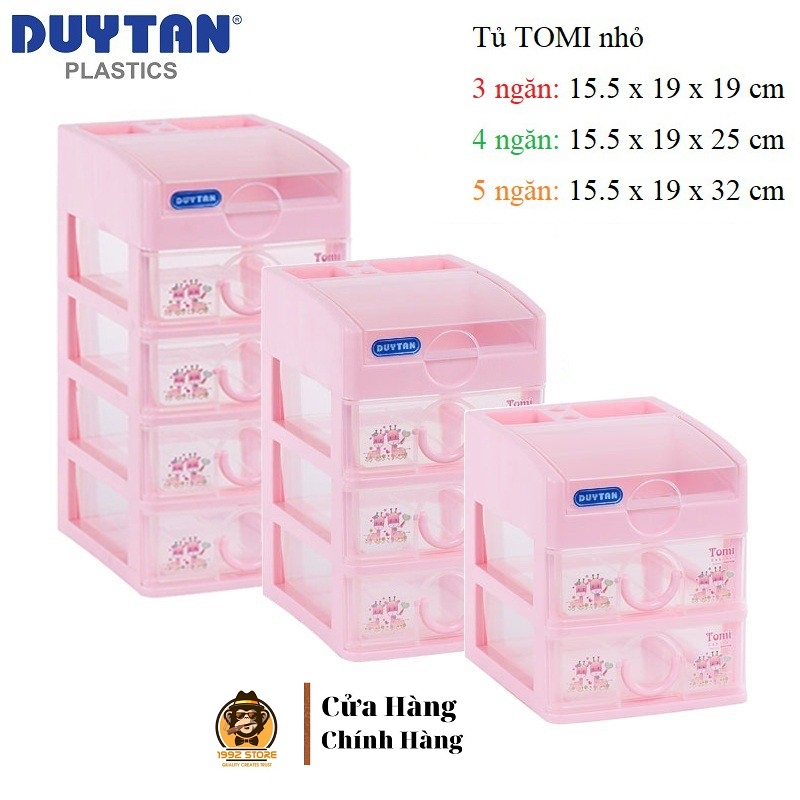 Tủ nhựa Duy Tân Tomi nhỏ 219 (3 Ngăn - 4 Ngăn - 5 Ngăn) - Hàng chính Hãng