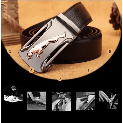 Thắt Lưng Dây Nịt Nam Da Bò 100% Khóa Tự Động Cao Cấp N5 - Đồ Da Kingshop