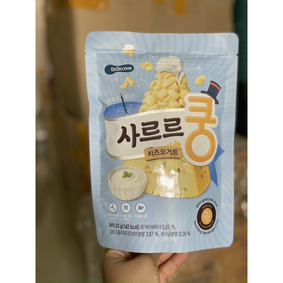 Bánh bỏng ăn dặm BEBECOOK bổ sung LỢI KHUẨN cho bé 12m+