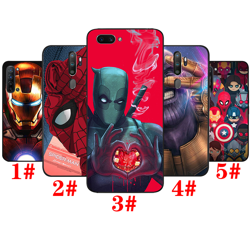 MARVEL Ốp Lưng Silicone Họa Tiết Các Nhân Vật Trong Phim Biệt Đội Siêu Anh Hùng Dành Cho Realme 2 3 Pro A5 Q X Lite Xt X2 X3 X50