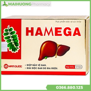 [Chính Hãng] Hamega hộp 40 viên , Giúp giải độc gan, bảo vệ tế bào gan. Giúp bổ gan, hạ men gan, ổn định men gan.