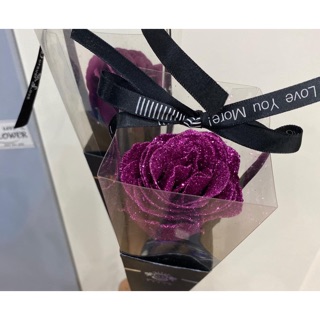 (Free Ship) Bó 1 bông hoa sáp nhũ