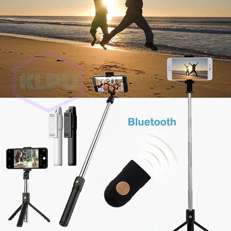 Selfie Stick Tripod Mount Phone Holder Bluetooth Wireless Remote Shutter Stick