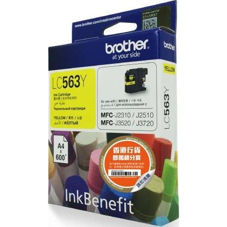 Mực in Brother LC-563Y Ink dùng cho máy in Brother  MFC-J2310/J2510/J3520/J3720  - Hàng Chính Hãng