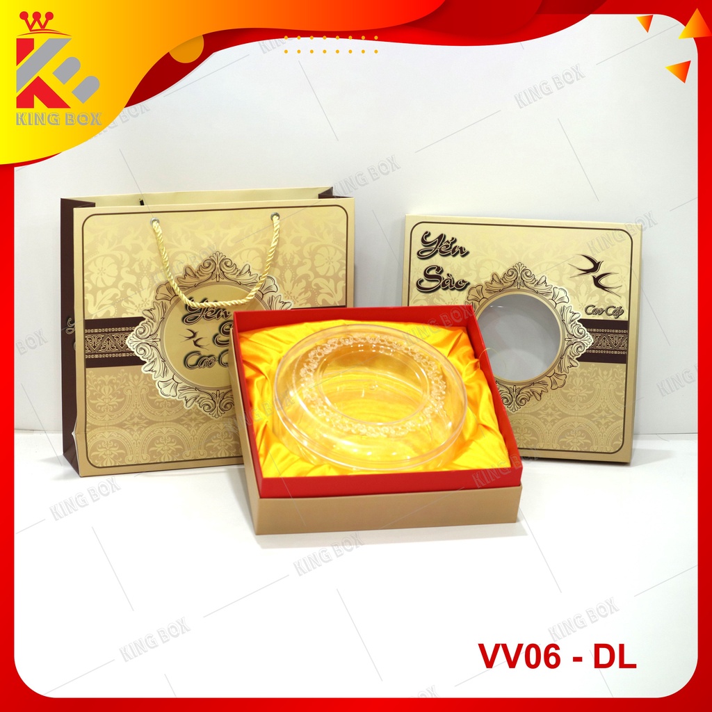 Set hộp đựng yến sào 100g KINGBOX mẫu mới