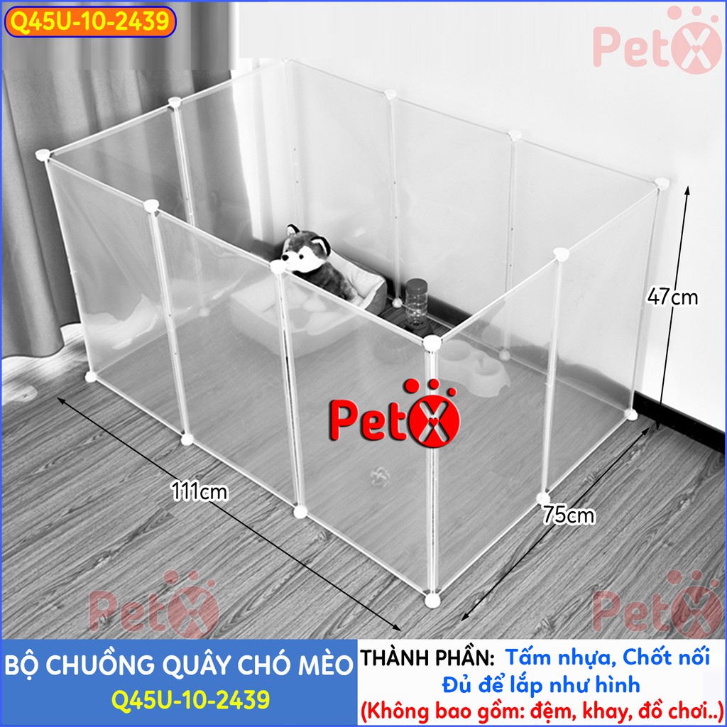 Quây chuồng chó mèo lắp ghép nuôi thú cưng sơn tĩnh điện giá rẻ-13