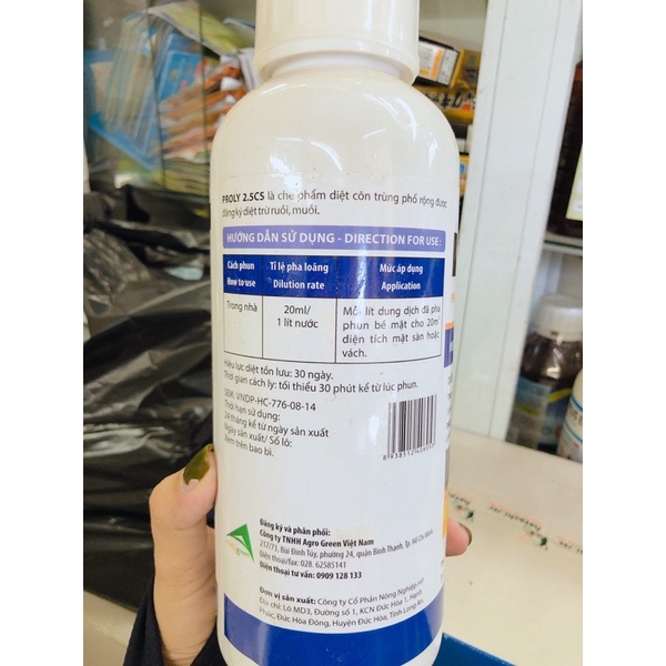 { Thuốc đặc trị ruồi PROLY 2.5CS - Chai 1000ml }