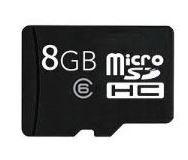 Thẻ nhớ MicroSDHC 8GB Class 6 + Tặng kèm 01 hộp đựng thẻ và 01 adapter (Đen)