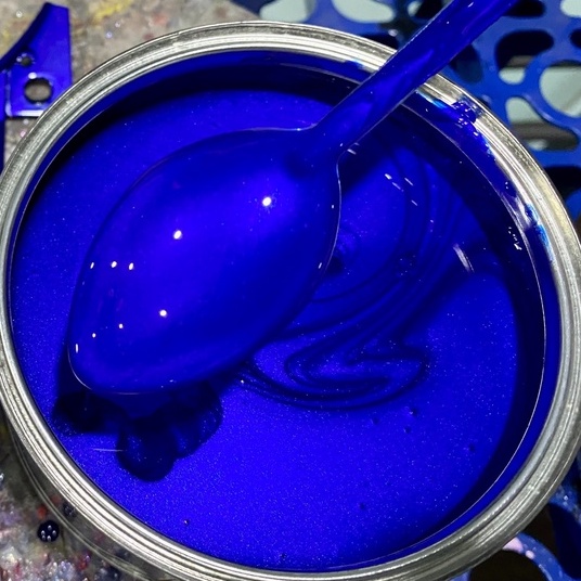 Màu chuyên thổi mâm xe máy lon 250g - Tự bóng không cần pha cứng