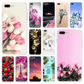 Ốp điện thoại silicon mềm bo viền chống sốc in hình xinh xắn cho IPhone 7 7 plus 8 Plus