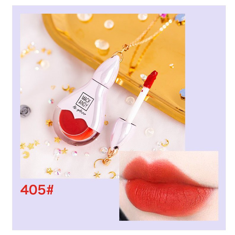 Son Kem Lì MACK ANDY Air Lip Glaze MK117 Thiết Kế Dây Chuyền Dễ Thương